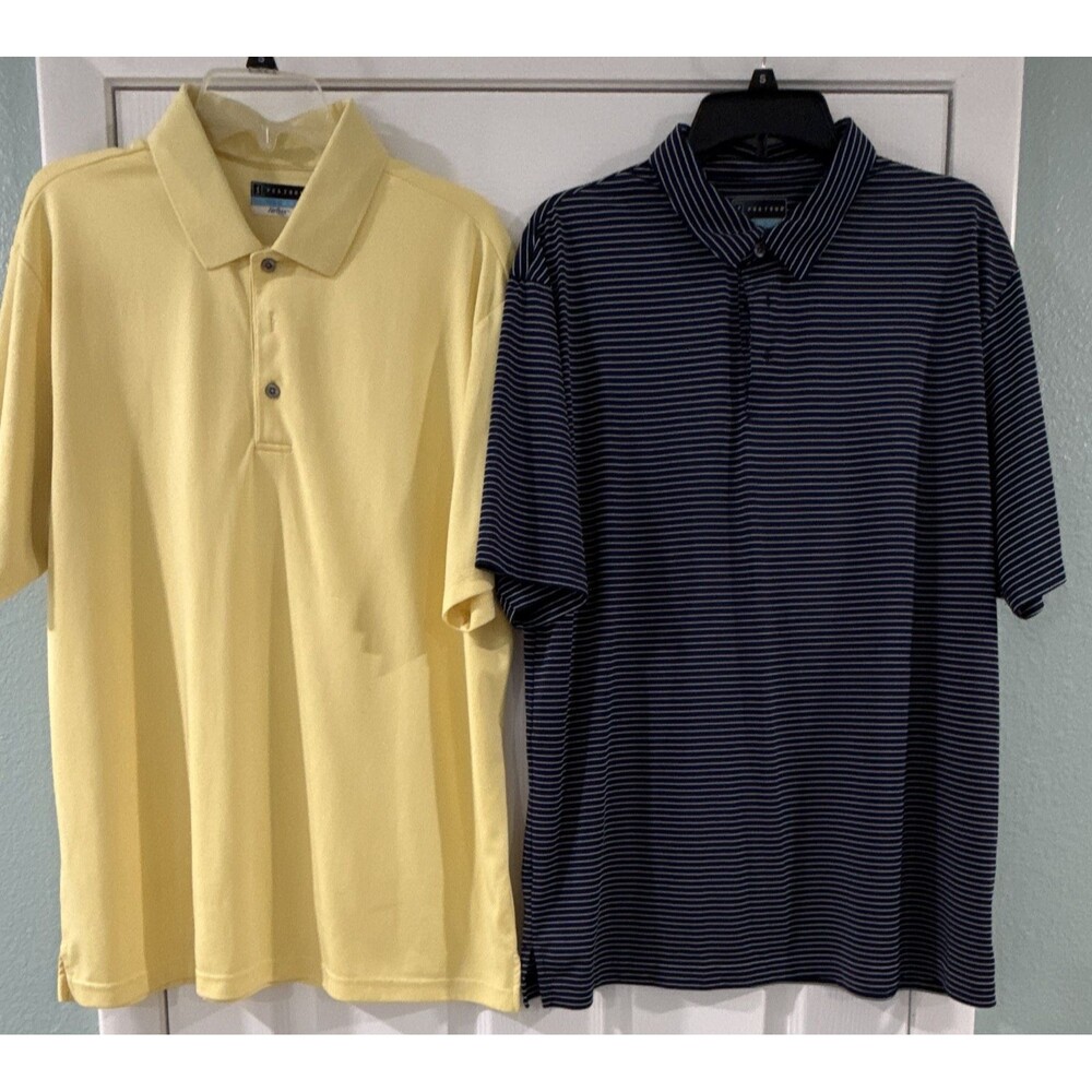 PGA TOUR Airflux Men's XL Polo Shirts -Lot of 2 - Moisture Wicking Golf
